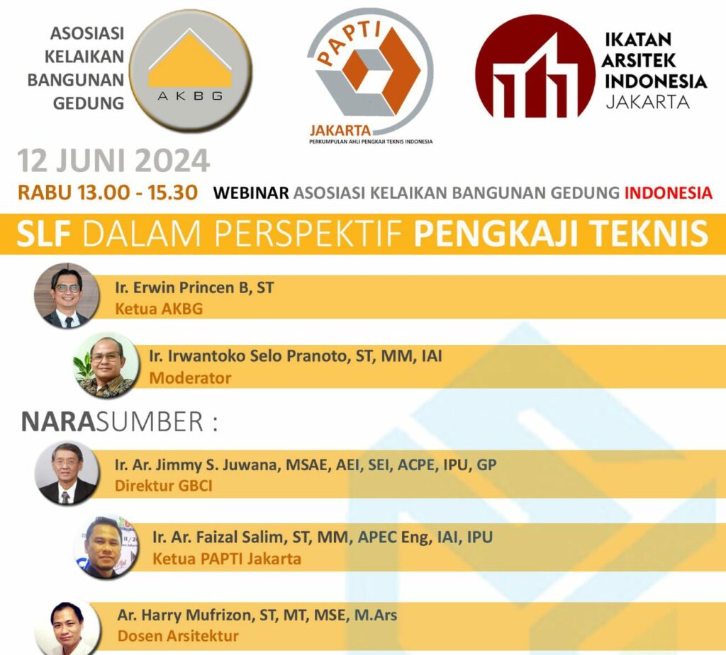 AKBG Gelar Webinar Nasional “SLF dalam Perspektif Pengkaji Teknis”