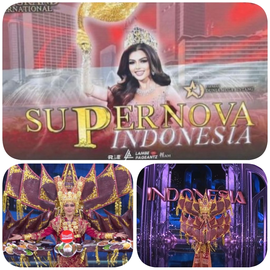 NATIONAL COSTUME MISS GRAND INTERNATIONAL 2024  NOVA LIANA TAMPIL MEMUKAU  DALAM BALUTAN “THE ROYAL FLAVORS OF PAYAKUMBUAH”