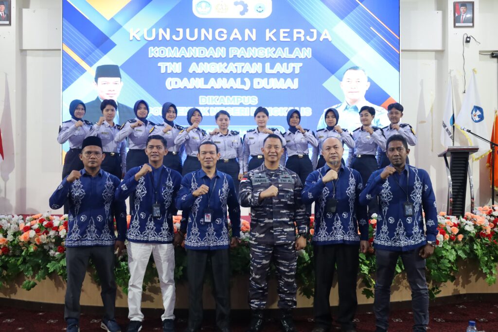Mengenal Lebih Dekat Politeknik Negeri Bengkalis, Danlanal Dumai Berbagi Pengalaman dan Motivasi Kepada Mahasiswa