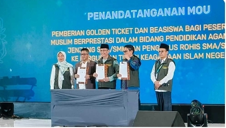 Kemenag dan PP ISNU Tanda tangani MoU Golden Ticket