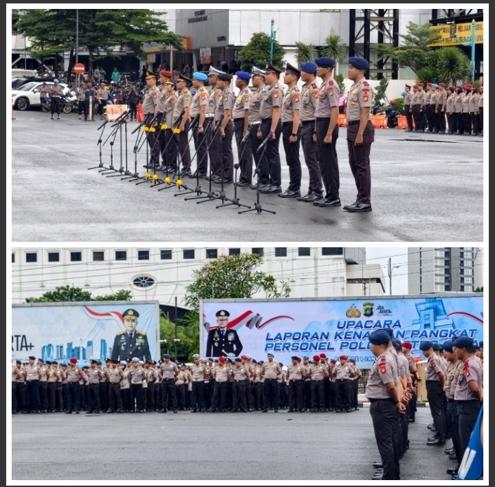Upacara Kenaikan Pangkat Polda Metro Jaya, Kapolda: Amanah untuk Meningkatkan Pelayanan