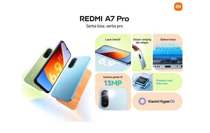 Hape Sejutaan terbaik, REDMI A7 Pro Resmi Hadir di Indonesia!