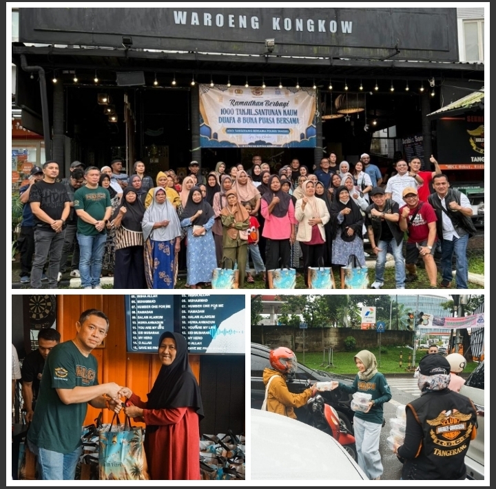 Bhakti Sosial Ramadhan HDCI Tangerang Berbagi 1.000 Takjil dan Santunan Kepada Kaum Duafa.