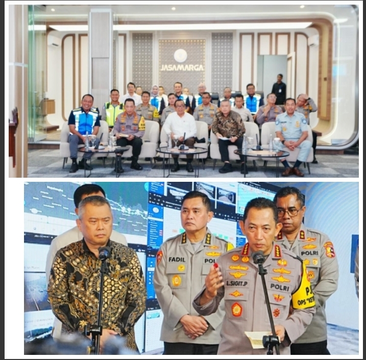Tinjau Jasa Marga Command Center, Kapolri Pastikan Penanganan Arus Balik Berjalan Lancar dan Aman