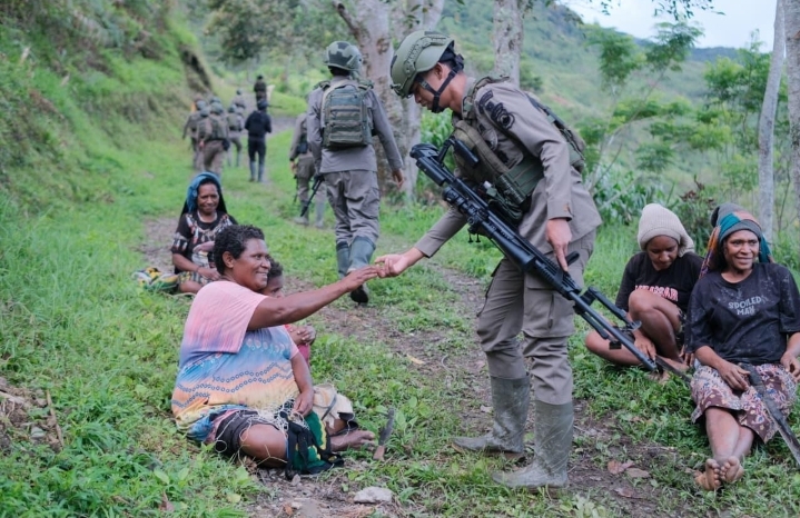 Patroli Satgas Damai Cartenz di Ilaga Berjalan Aman, Jalur Rawan Dipantau Intensif