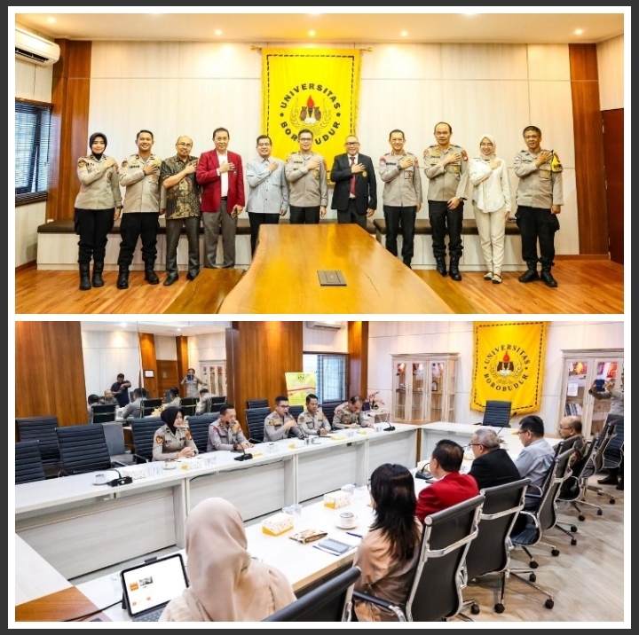 Polri–Universitas Borobudur Perkuat Kolaborasi, Akselerasi Transformasi Pendidikan melalui Pusat Studi Kepolisian