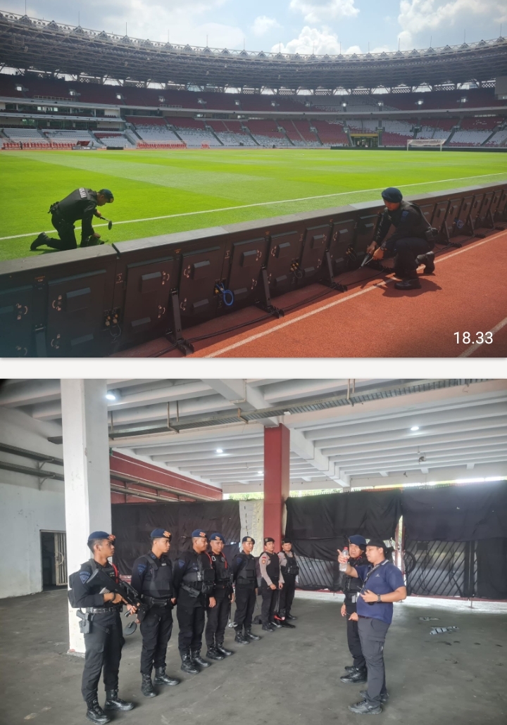 Brimob Polda Metro Jaya Pastikan Keamanan Laga DRX World Legends vs Barcelona Legends di GBK