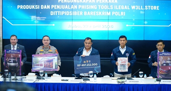 Polri Berhasil Bongkar Jaringan Internasional Penjualan Phishing Tools, Kerugian Capai Rp350 Miliar