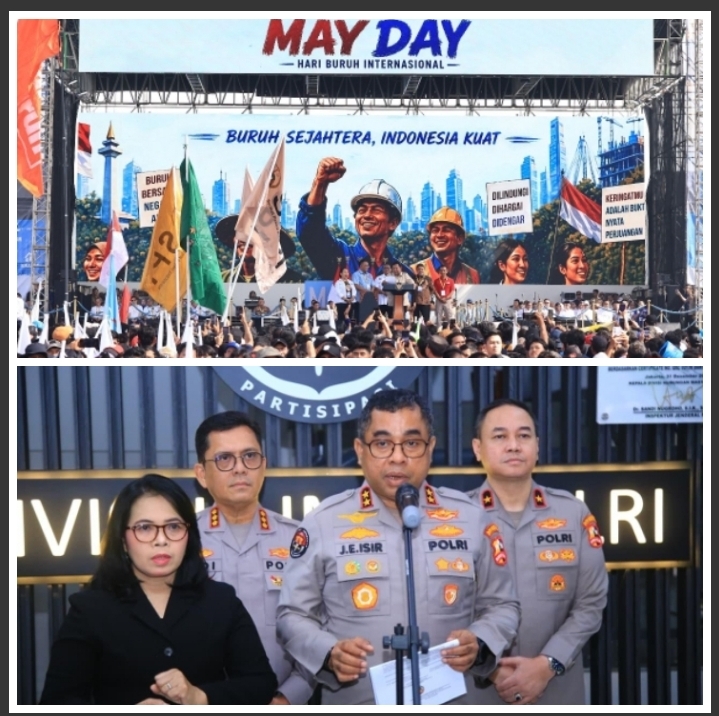Polri Apresiasi Massa Buruh Sampaikan Aspirasi Tertib pada Peringatan May Day