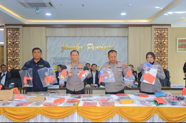 Polda Lampung Berhasil Ungkap 75 Kasus Street Crime dalam 19 Hari, 95 Tersangka Diamankan