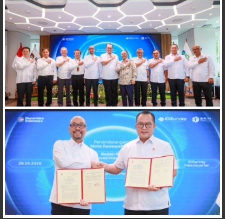 IDSurvey dan BRIN Perkuat Kolaborasi Riset dan Inovasi untuk Mendukung Daya Saing Industri Nasional