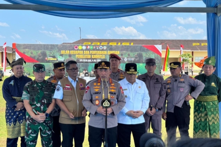 Kapolri Instruksikan Optimalkan Penanganan Karhutla di Riau