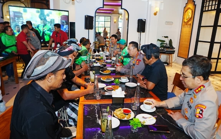 Polri Perkuat Sabuk Kamtibmas, Pecalang dan Ojol Bersatu Jaga Bali