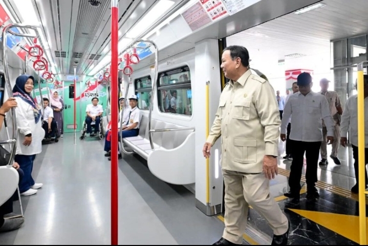Resmikan LRT Jakarta, Presiden Prabowo Tekankan Pentingnya Pembangunan dan Transformasi Bangsa