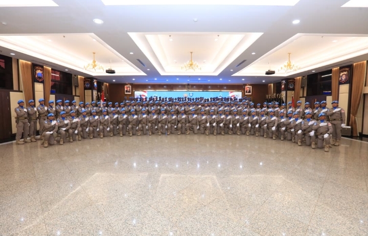 Polri Lepas 140 Personel FPU 8 MINUSCA, Siap Jalankan Misi Perdamaian di Afrika Tengah