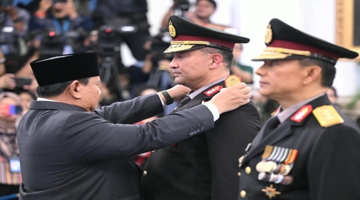 Presiden Prabowo Lantik Suyudi Ario Seto dan Wahyu Hadiningrat sebagai Kapolri dan Wakapolri
