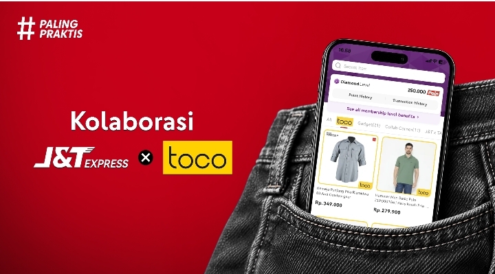 J&T Express Kerja Sama dengan Toco, Pelanggan Kini Bisa Berbelanja Ribuan Produk Toco di Aplikasi J&T Express